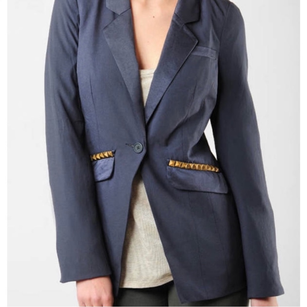 ☕️🧋HP! 🎉 NWT Free People Vice Studded Blazer - Picture 3 of 4